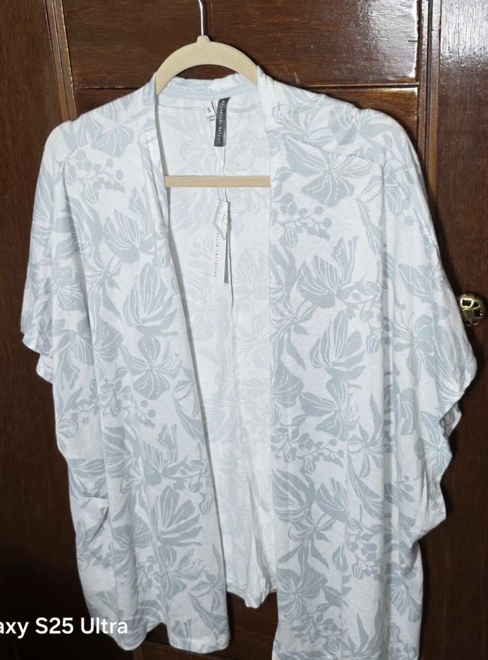 Jaclyn Intimates Kimono Coverup‎ Sleeveless Open Front NWT